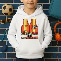Funny Group Matching Halloween Construction Worker Costume Kids Hoodie thumb 2