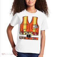 Funny Group Matching Halloween Construction Worker Costume Kids T-Shirt thumb 2