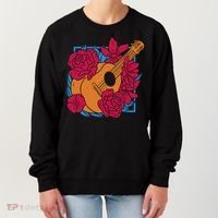 Floral Guitar Music Women's Sweatshirt thumb 0