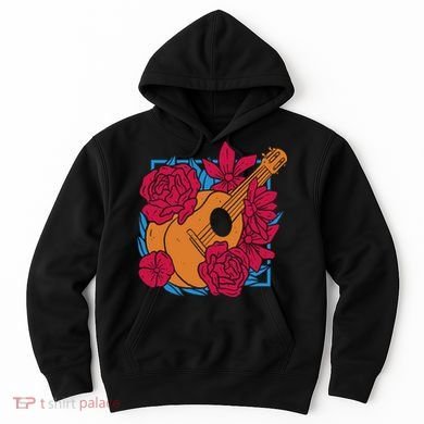 Floral Guitar Music Hoodie
