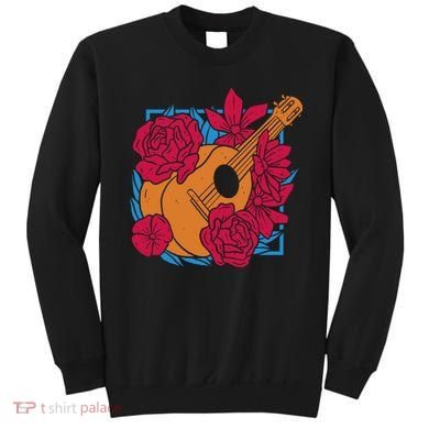 Floral Guitar Music Sweatshirt