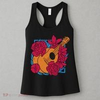 Floral Guitar Music Women's Tank Top thumb 3