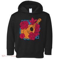 Floral Guitar Music Toddler Hoodie thumb 0