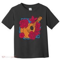 Floral Guitar Music Toddler T-Shirt thumb 0