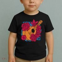 Floral Guitar Music Toddler T-Shirt thumb 2