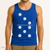 Funny Group Matching Halloween Costume Domino Dominoes 35 Tank Top thumb 3