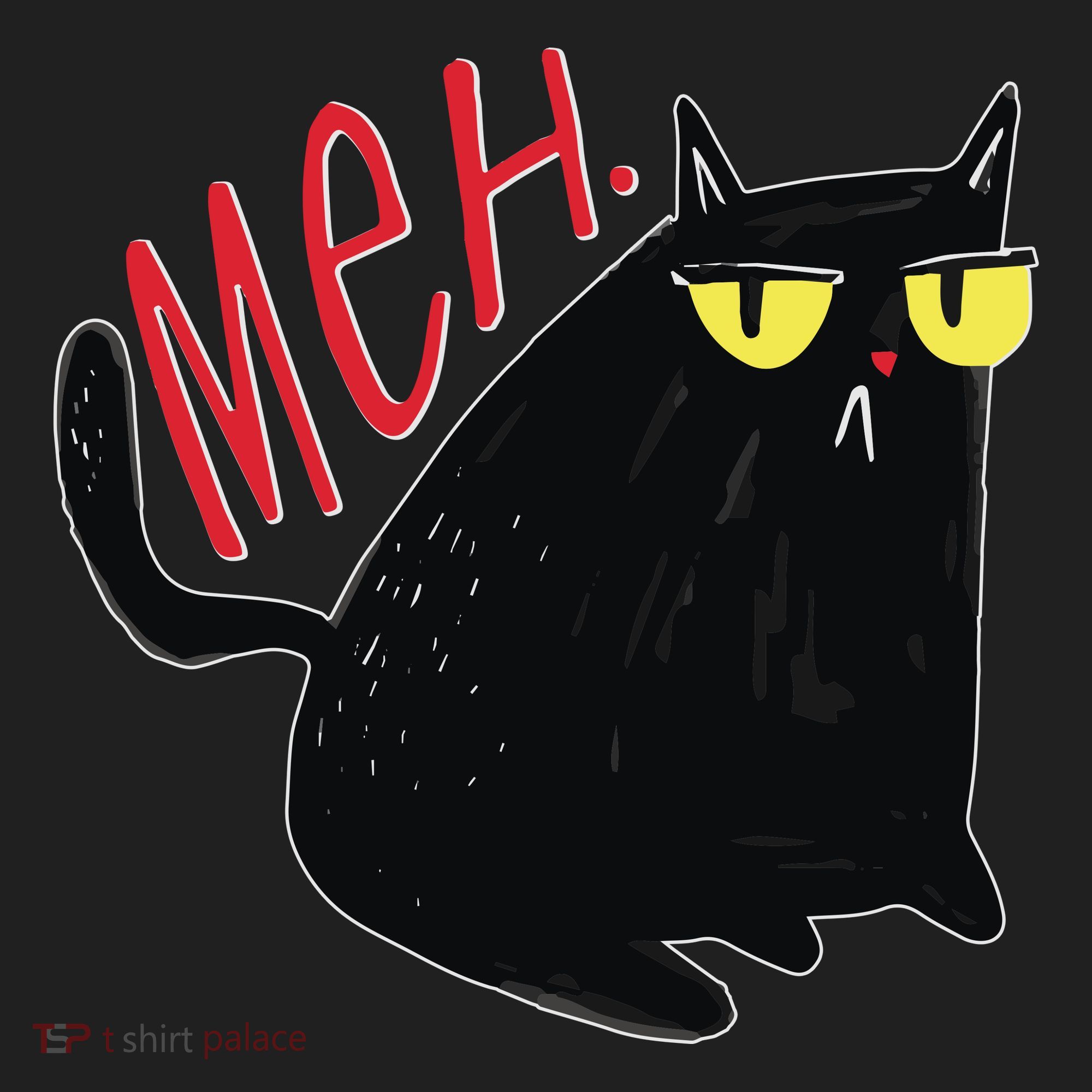 Funny Grumpy Meh Cat Women's Sweatshirt