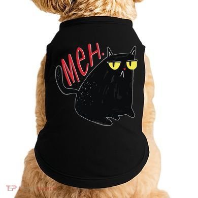 Funny Grumpy Meh Cat Doggie Tank