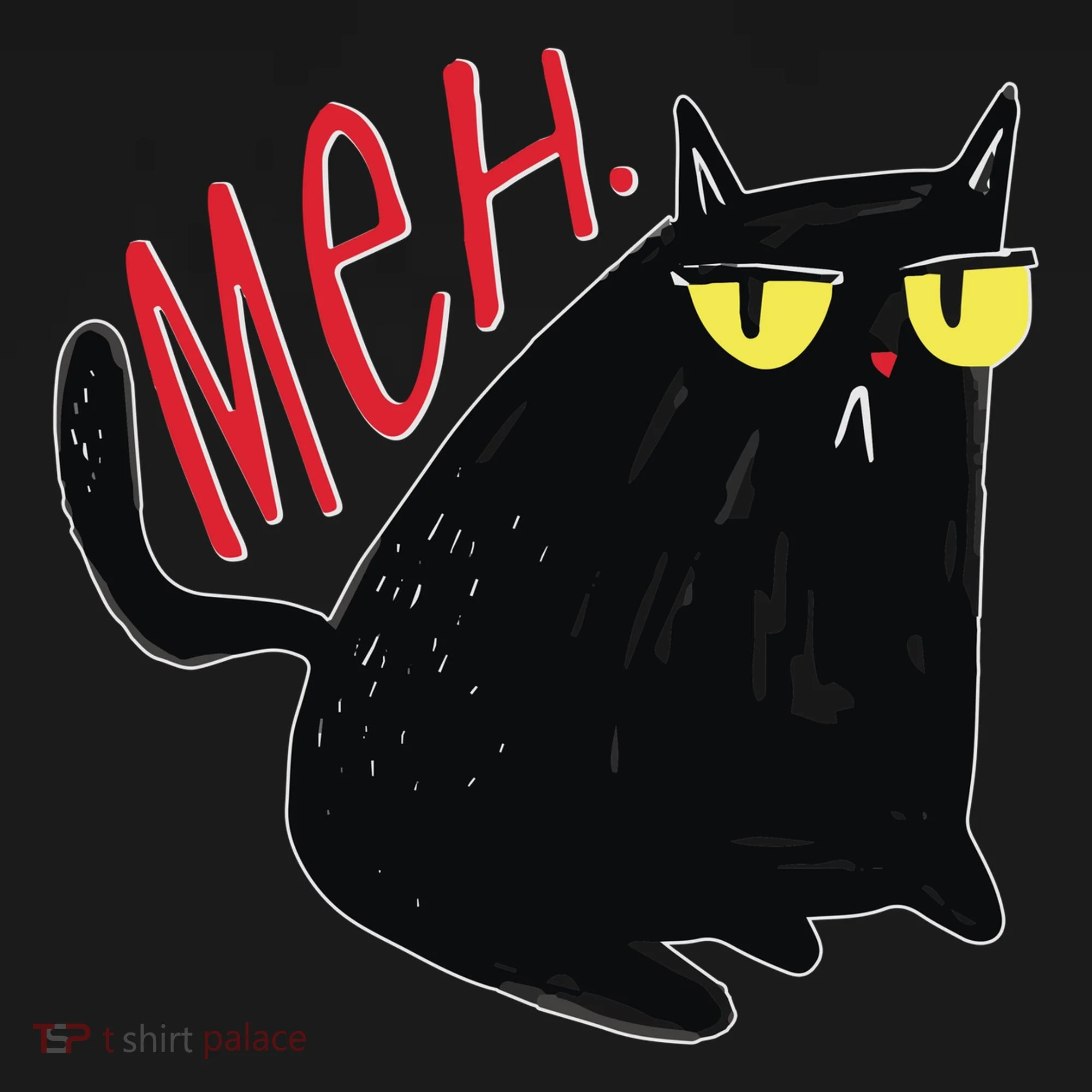 Funny Grumpy Meh Cat Doggie Tank
