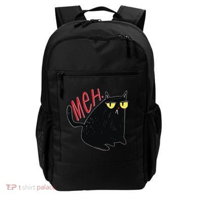 Funny Grumpy Meh Cat Backpack