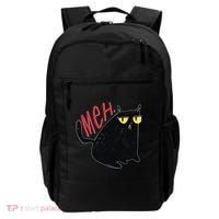 Funny Grumpy Meh Cat Backpack thumb 0