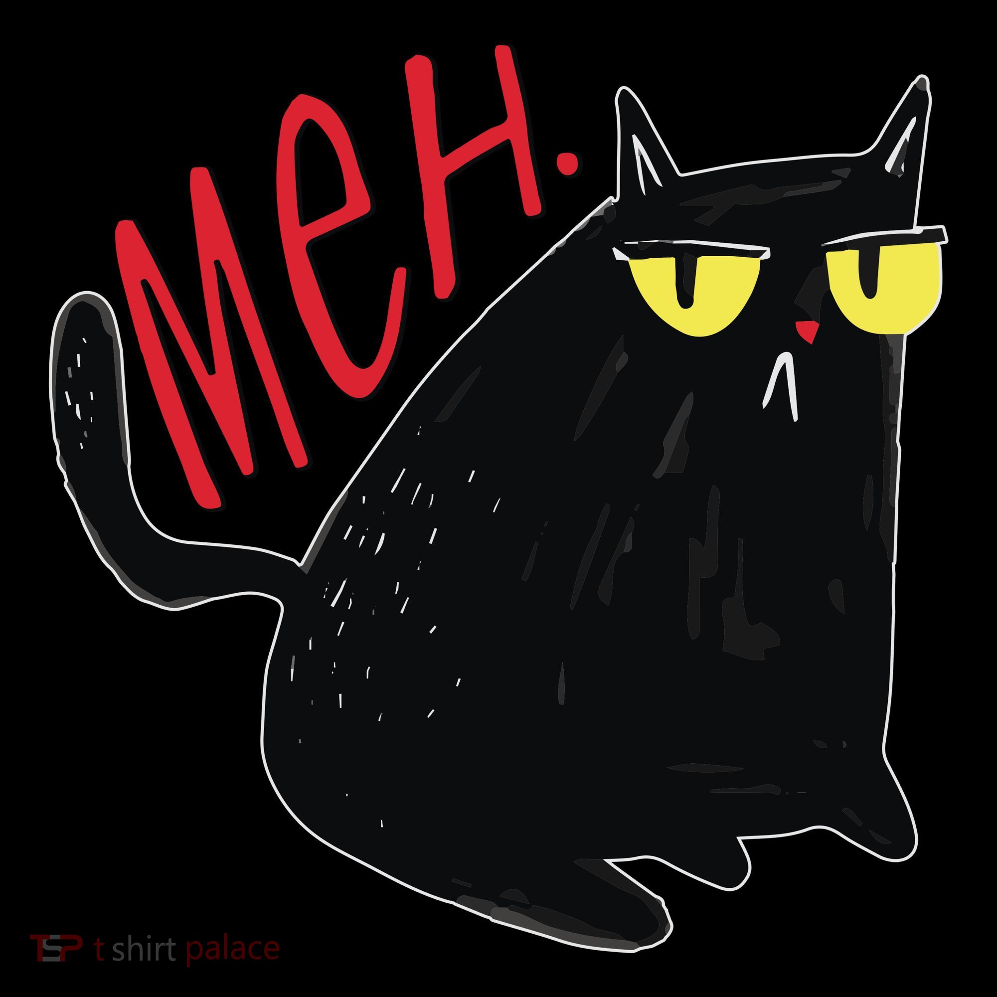 Funny Grumpy Meh Cat Coffee Mug