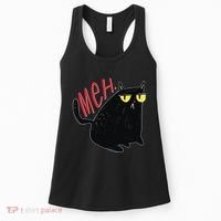 Funny Grumpy Meh Cat Women's Tank Top thumb 0