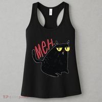 Funny Grumpy Meh Cat Women's Tank Top thumb 3