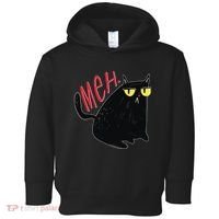 Funny Grumpy Meh Cat Toddler Hoodie thumb 0