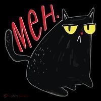 Funny Grumpy Meh Cat Women's Long Sleeve Shirt thumb 2