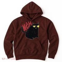 Funny Grumpy Meh Cat Hoodie thumb 0