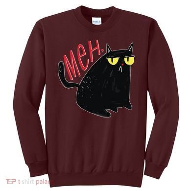 Funny Grumpy Meh Cat Sweatshirt