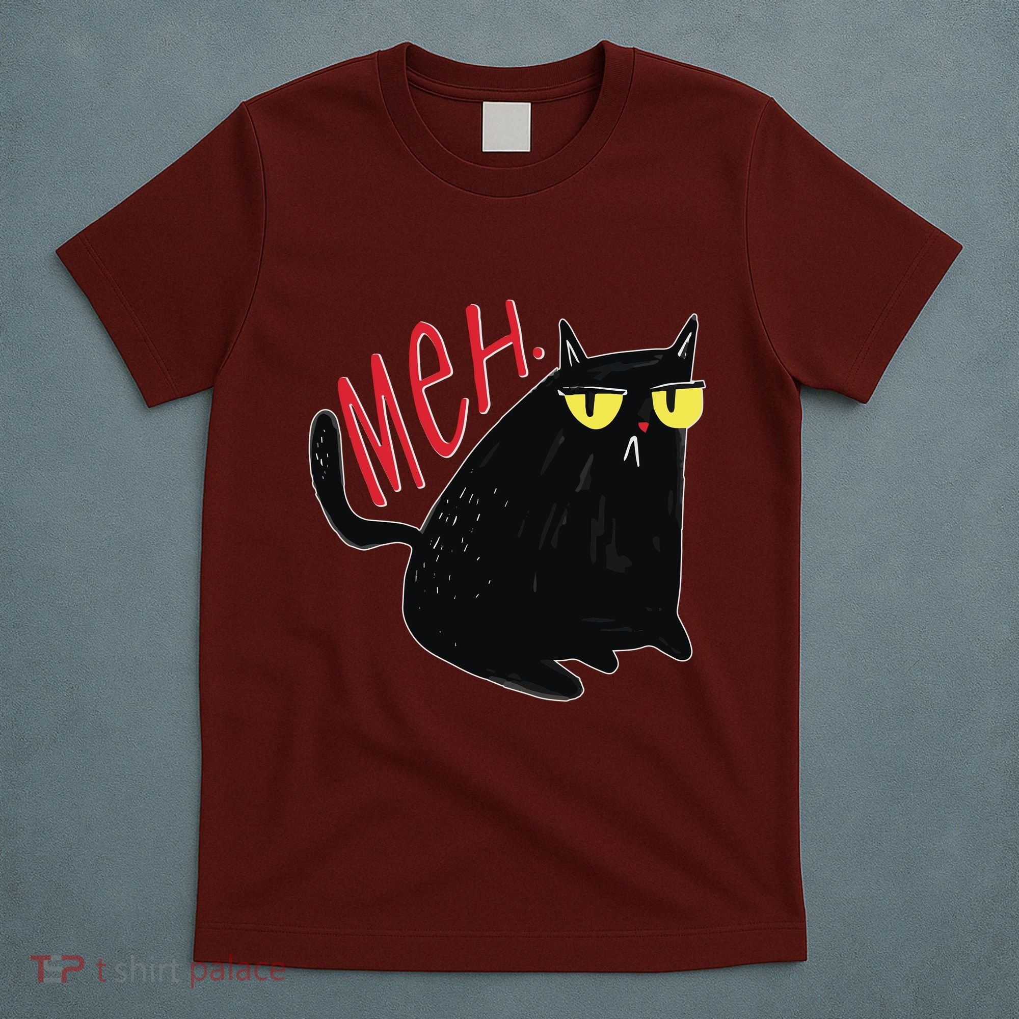 Funny Grumpy Meh Cat T-Shirt