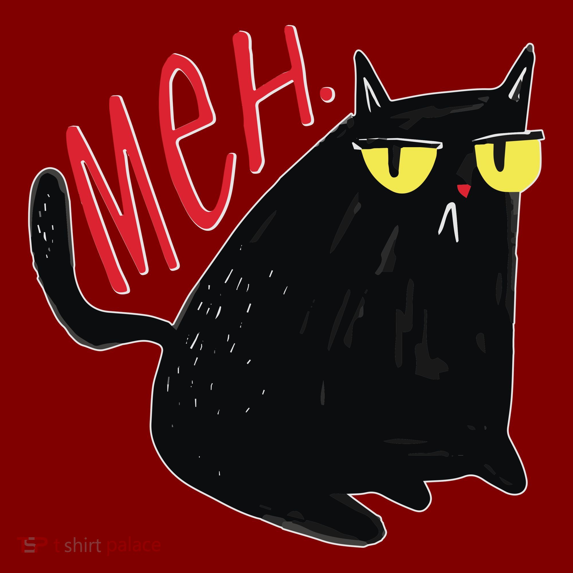 Funny Grumpy Meh Cat Mousepad