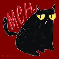 Funny Grumpy Meh Cat Hat thumb 2