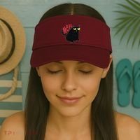 Funny Grumpy Meh Cat Visor thumb 2