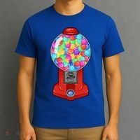 Funny Gumball Machine Halloween Gum Dispenser Easy Costume T-Shirt thumb 3
