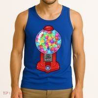 Funny Gumball Machine Halloween Gum Dispenser Easy Costume Tank Top thumb 3
