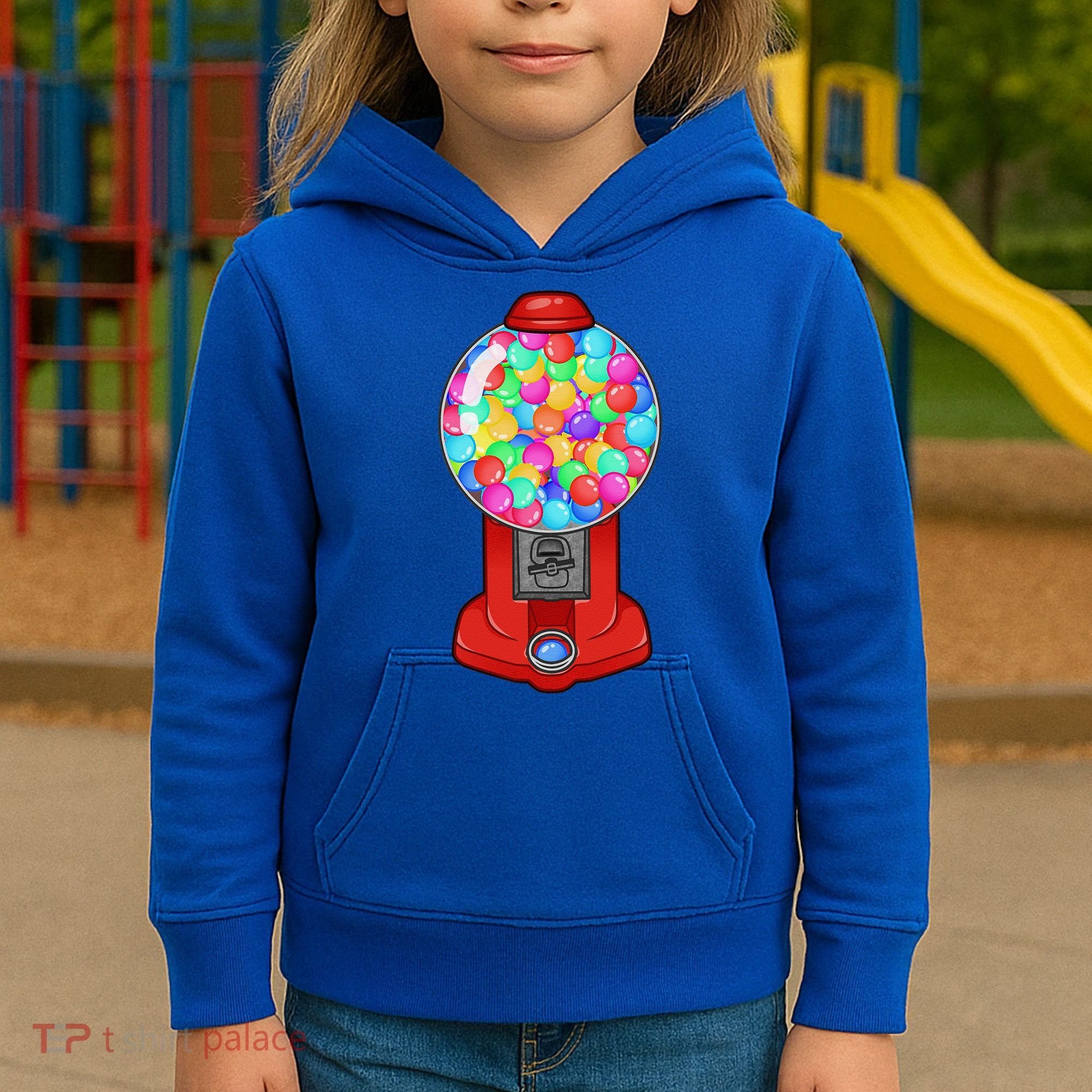 Funny Gumball Machine Halloween Gum Dispenser Easy Costume Kids Hoodie