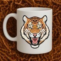 Funny Growling Mouth Open Bengal Tiger Coffee Mug thumb 2