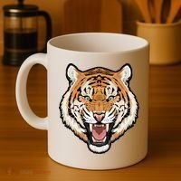Funny Growling Mouth Open Bengal Tiger Coffee Mug thumb 4