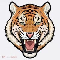 Funny Growling Mouth Open Bengal Tiger Women's Hoodie thumb 2