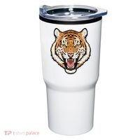 Funny Growling Mouth Open Bengal Tiger Tumbler thumb 0