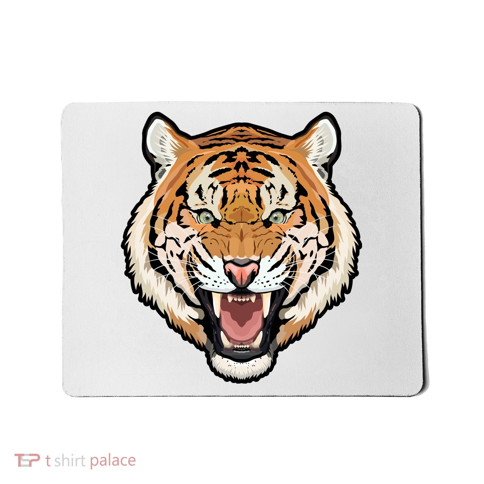 Funny Growling Mouth Open Bengal Tiger Mousepad