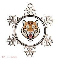 Funny Growling Mouth Open Bengal Tiger Ornament thumb 0
