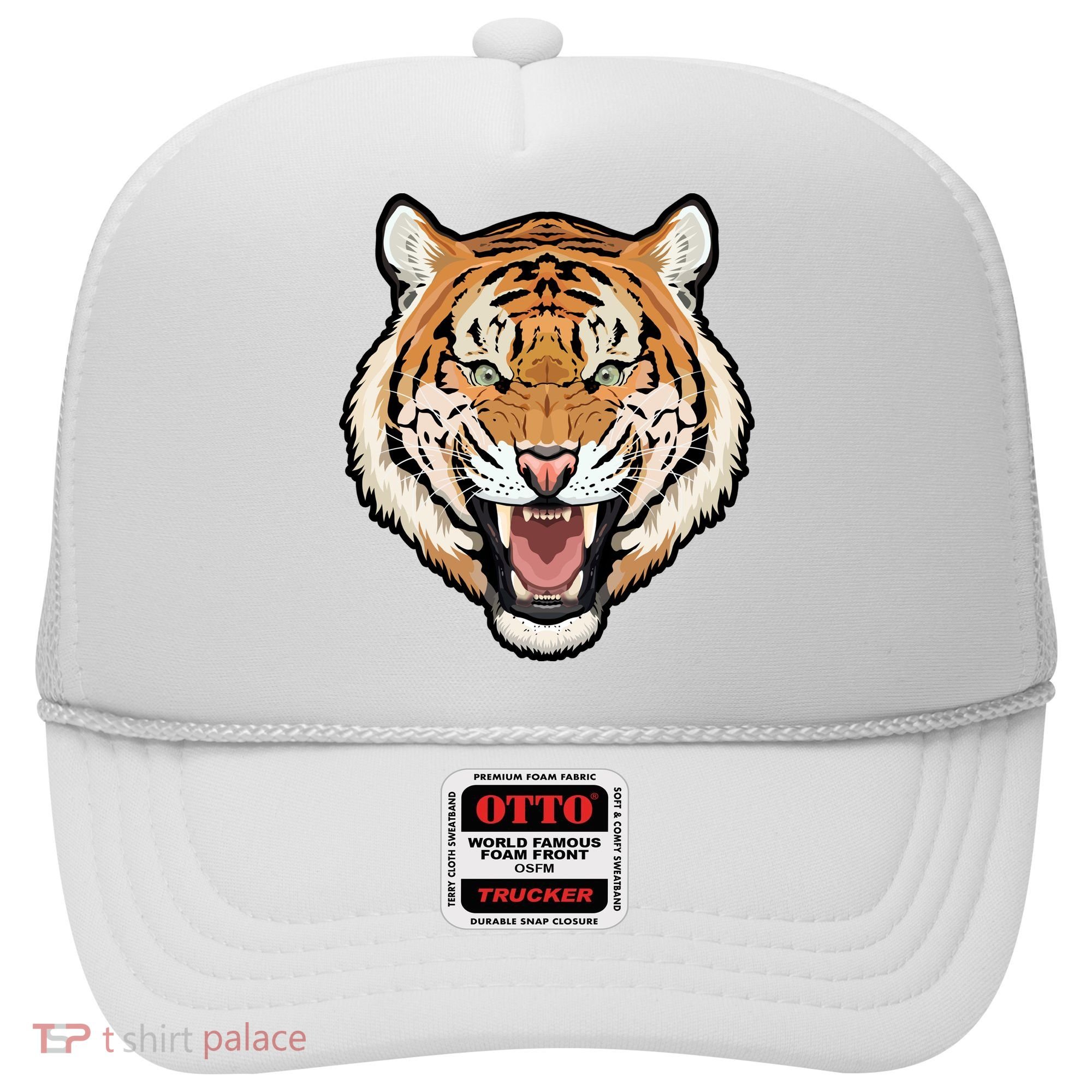 Funny Growling Mouth Open Bengal Tiger Hat