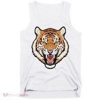 Funny Growling Mouth Open Bengal Tiger Tank Top thumb 0