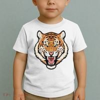 Funny Growling Mouth Open Bengal Tiger Toddler T-Shirt thumb 2
