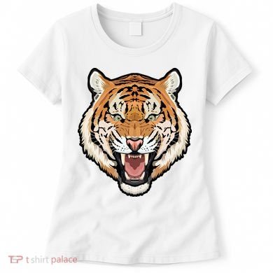 Funny Growling Mouth Open Bengal Tiger Women's T-Shirt