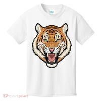 Funny Growling Mouth Open Bengal Tiger Kids T-Shirt thumb 0