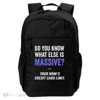 Funny Gaming Meme Massive Credit Card Limit Your Mom Backpack thumb 0