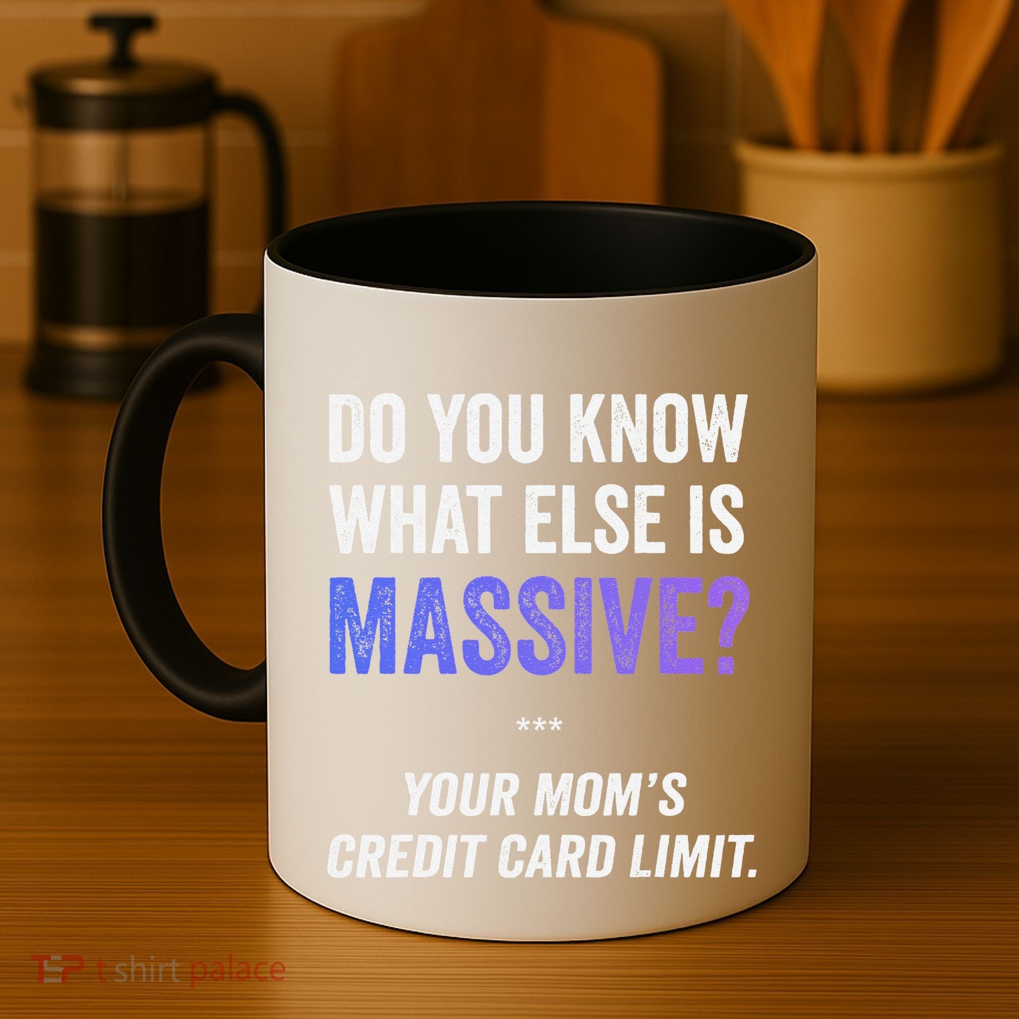 Funny Gaming Meme Massive Credit Card Limit Your Mom Coffee Mug