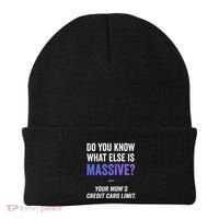 Funny Gaming Meme Massive Credit Card Limit Your Mom Beanie thumb 0