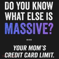 Funny Gaming Meme Massive Credit Card Limit Your Mom Women's Hoodie thumb 2