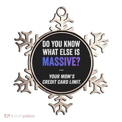 Funny Gaming Meme Massive Credit Card Limit Your Mom Ornament