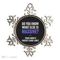 Funny Gaming Meme Massive Credit Card Limit Your Mom Ornament thumb 0
