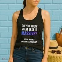 Funny Gaming Meme Massive Credit Card Limit Your Mom Women's Tank Top thumb 2