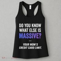Funny Gaming Meme Massive Credit Card Limit Your Mom Women's Tank Top thumb 3
