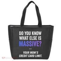 Funny Gaming Meme Massive Credit Card Limit Your Mom Tote Bag thumb 0
