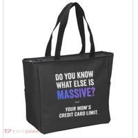 Funny Gaming Meme Massive Credit Card Limit Your Mom Tote Bag thumb 2